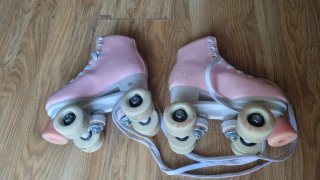 Patines Decathlon Talla 32 Rosas