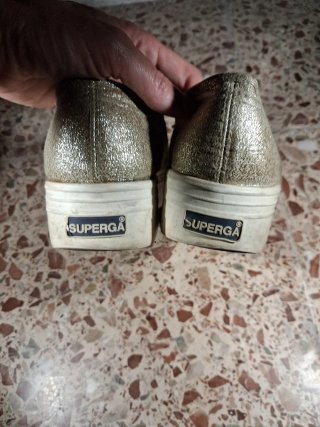Superga Zapatillas Doradas/Plateadas