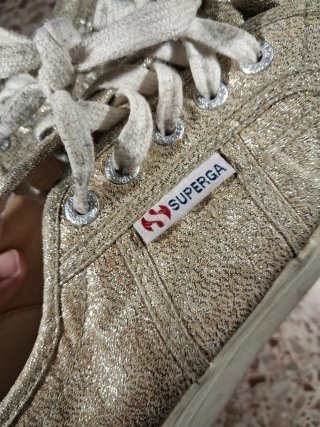 Superga Zapatillas Doradas/Plateadas