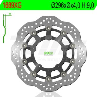 Disco de freno delantero NG para Honda X A6A5