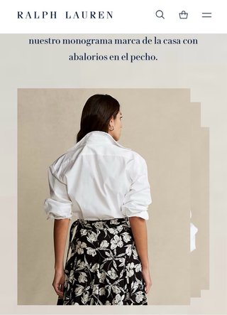 Camisa Ralph Lauren Algodón Blanca
