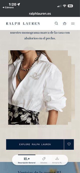 Camisa Ralph Lauren Algodón Blanca