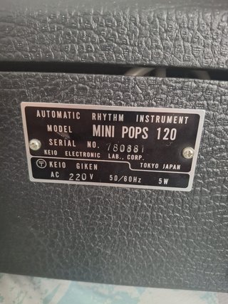 Korg Mini Pops 120 Caja Ritmos Analógica 1976