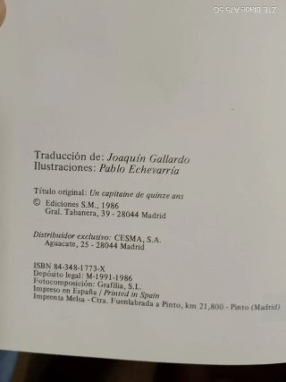 Libro UN CAPITÁN DE 15 AÑOS