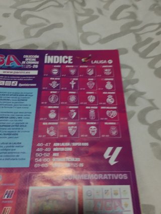 Colección Cromos La Liga 2025-26