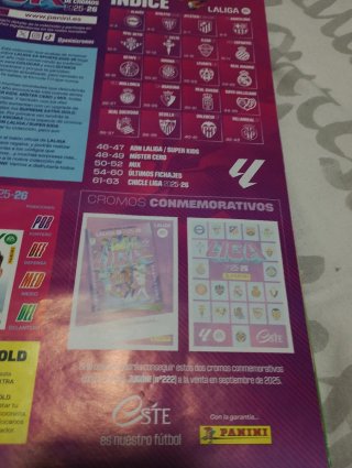 Colección Cromos La Liga 2025-26