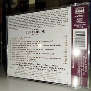 Dietrich Buxtehude - Vocal Music 1 CD Kirkby