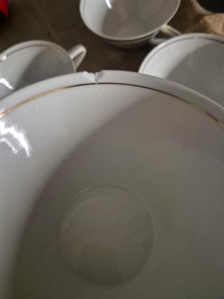 6 Tazas de consomé MAH Vigo con plato