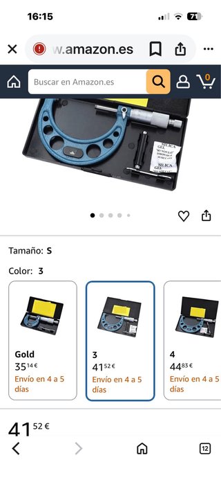 Micrómetro de precisión