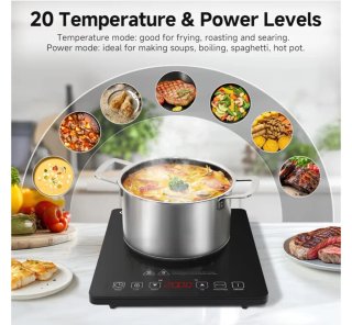 Placa Inducción Portátil AMZCHEF 2000W