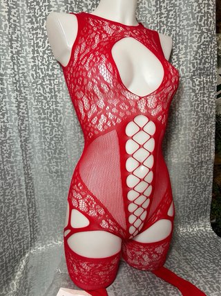 Conjunto Lenceria Rojo Talla Única