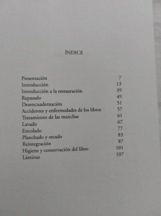 Introducción a la restauración artesanal libros
