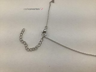 collar plata 925mm con piedra con circonita 21cm