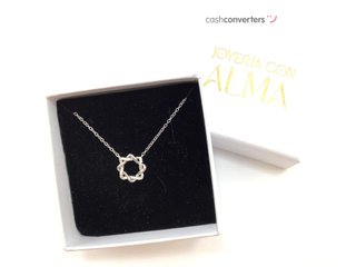 collar plata 925mm con piedra con circonita 21cm