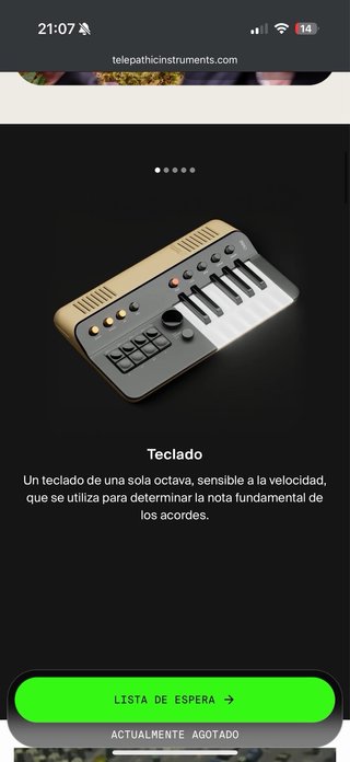 Sintetizador Portátil Orchid Telepathic Instrument