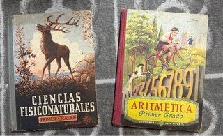 Lote Libros Antiguos Escolares S. XIX-XX