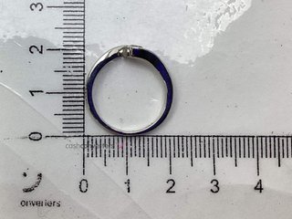 anillo plata 925mm con piedra con diamante de laboratorio