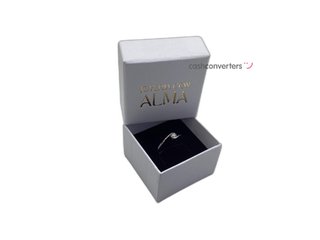 anillo plata 925mm con piedra con diamante de laboratorio