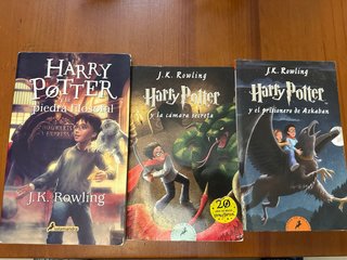 Pack de los 3 primeros libros de harry potter