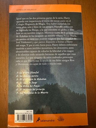 Pack de los 3 primeros libros de harry potter