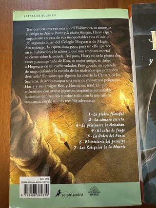 Pack de los 3 primeros libros de harry potter