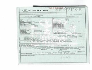 Mangueta delantera lexus 4321158020 rx 3.5 g 35553
