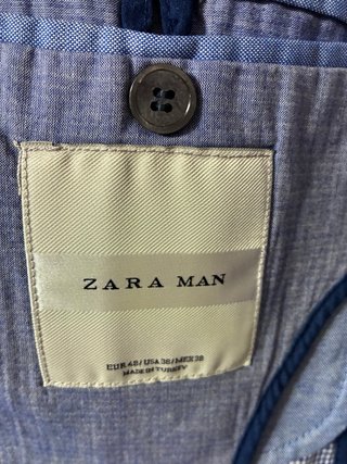 Chaqueta de traje Zara azul