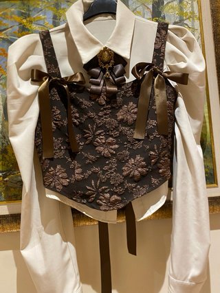 Conjunto S/M Marrón y Blanco