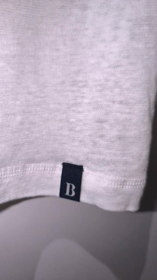 T-shirt Boggi Milano Linho Elastano Branca