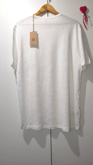T-shirt Boggi Milano Linho Elastano Branca