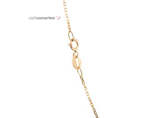 collar oro 18k con piedra 22cm
