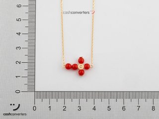 collar oro 18k con piedra 22cm