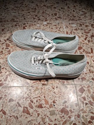 Zapatillas Vans Gris y Turquesa