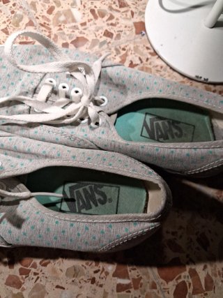 Zapatillas Vans Gris y Turquesa