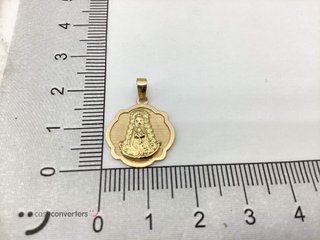 medalla oro 18k