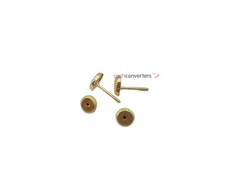pendientes oro 18k con piedra con circonita