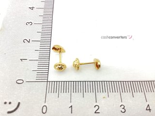 pendientes oro 18k con piedra con circonita