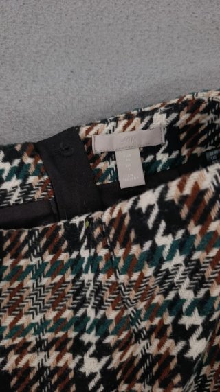 Falda H&M cuadros talla S