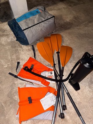 Pacchetto Kayak 2026 + Remi + Gilet + Pompa