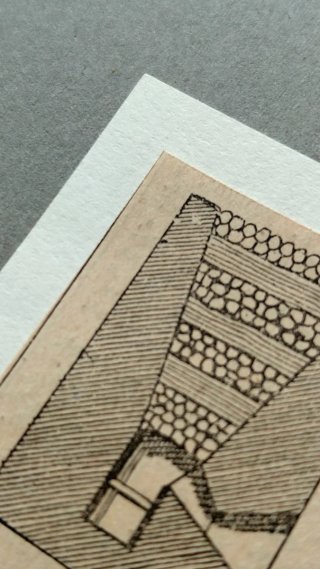 Llamina Grabado antiguo 1900-Fabricación de Acero