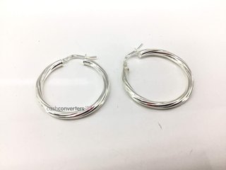 argollas plata 925mm