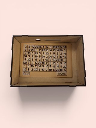 Caja de Ahorro Madera Ahorro 10.000€ + Plantillas