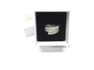 sortija oro 18k con piedra con diamante