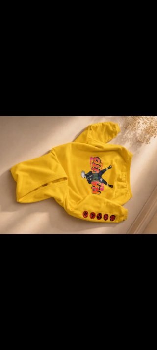 Sudadera Naruto Talla 160 Amarilla