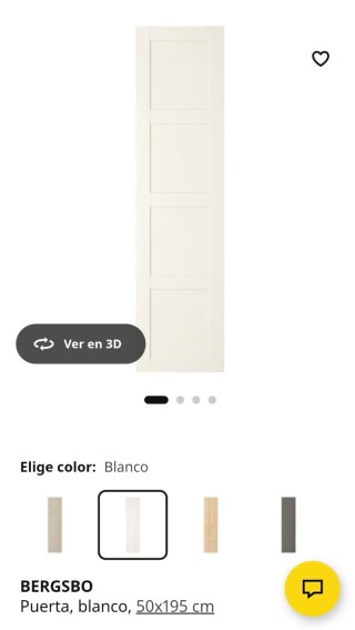 Puertas Armario PAX IKEA Blancas