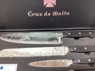 set cuchillos cocina cruz de malta