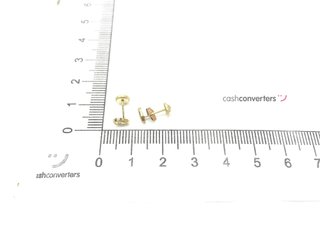 pendientes oro 18k con piedra con circonita