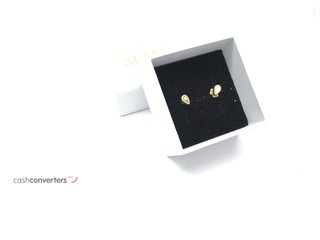 pendientes oro 18k con piedra con circonita