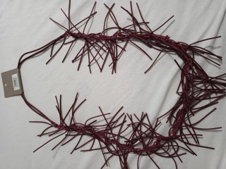 Collar de caucho morado/rojo