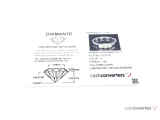 anillo plata 925mm con piedra con diamante de laboratorio